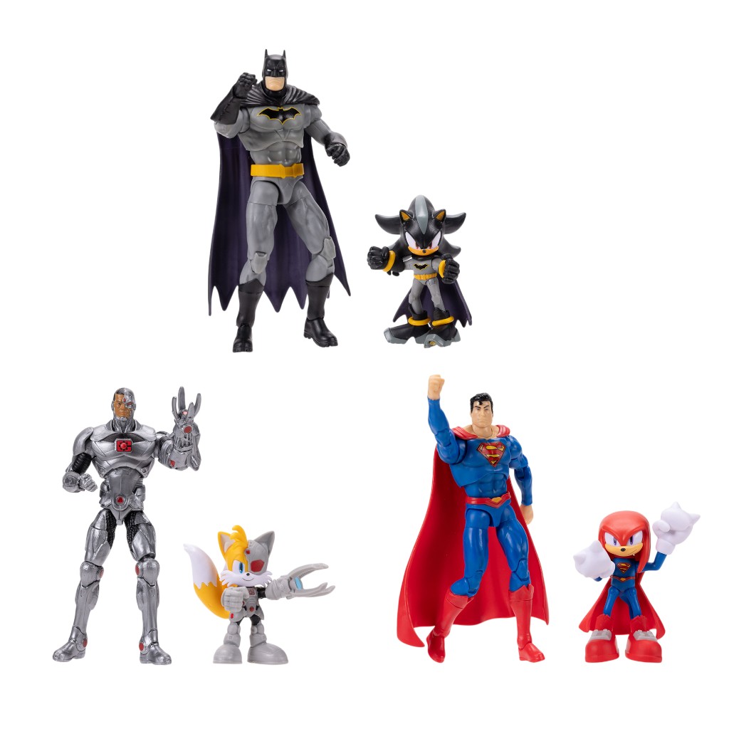 Dc X Sonic Pack De 2 Figuras De Sonic The Hedgehog Surtidas