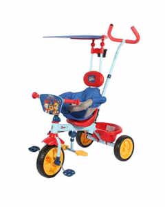 Triciclo con canasto y guía Paw Patrol Boy