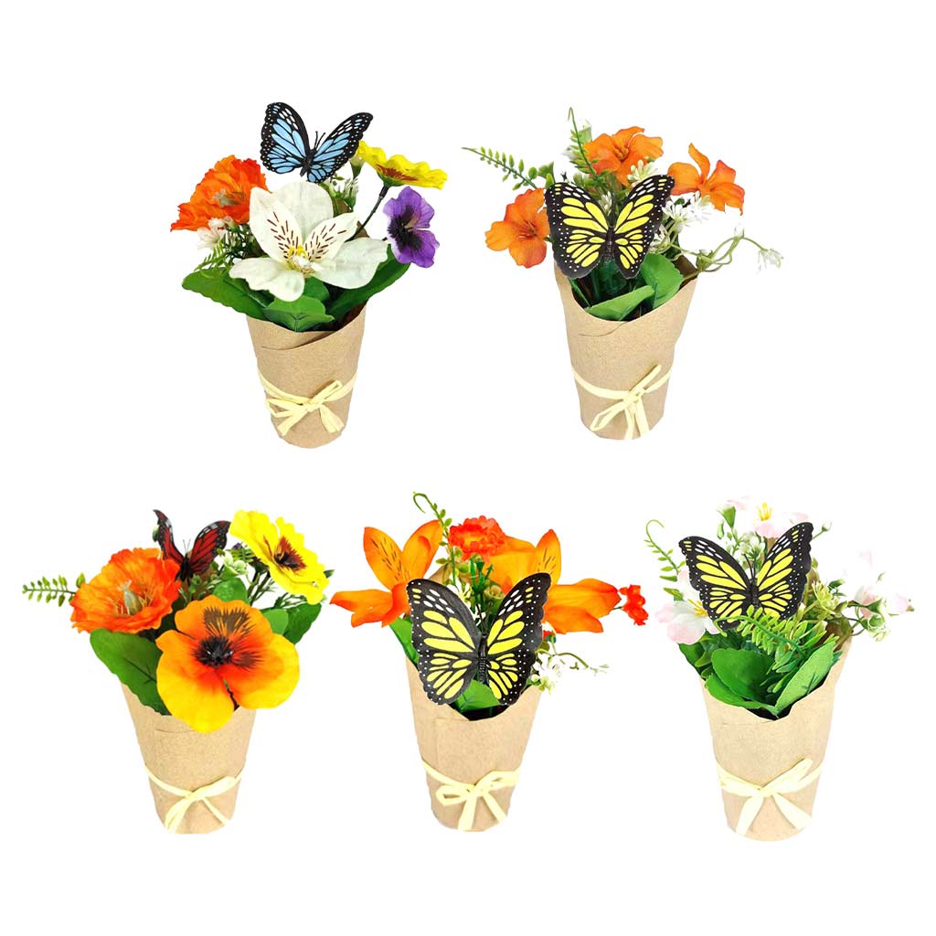 Maceta Plástica De Flores 18Cm