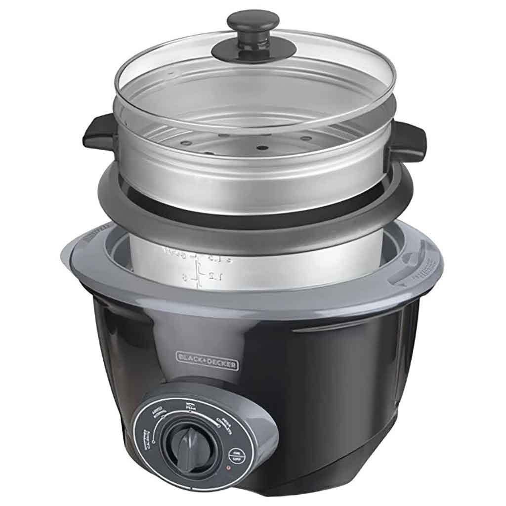 Olla multifuncional negra 6.5L Black and Decker