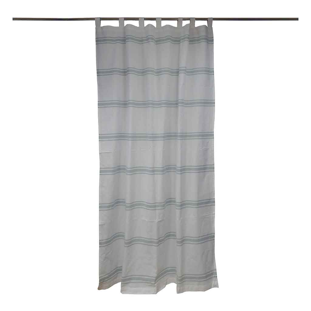 Cortina De Color Gris Rayado 140X250Cm