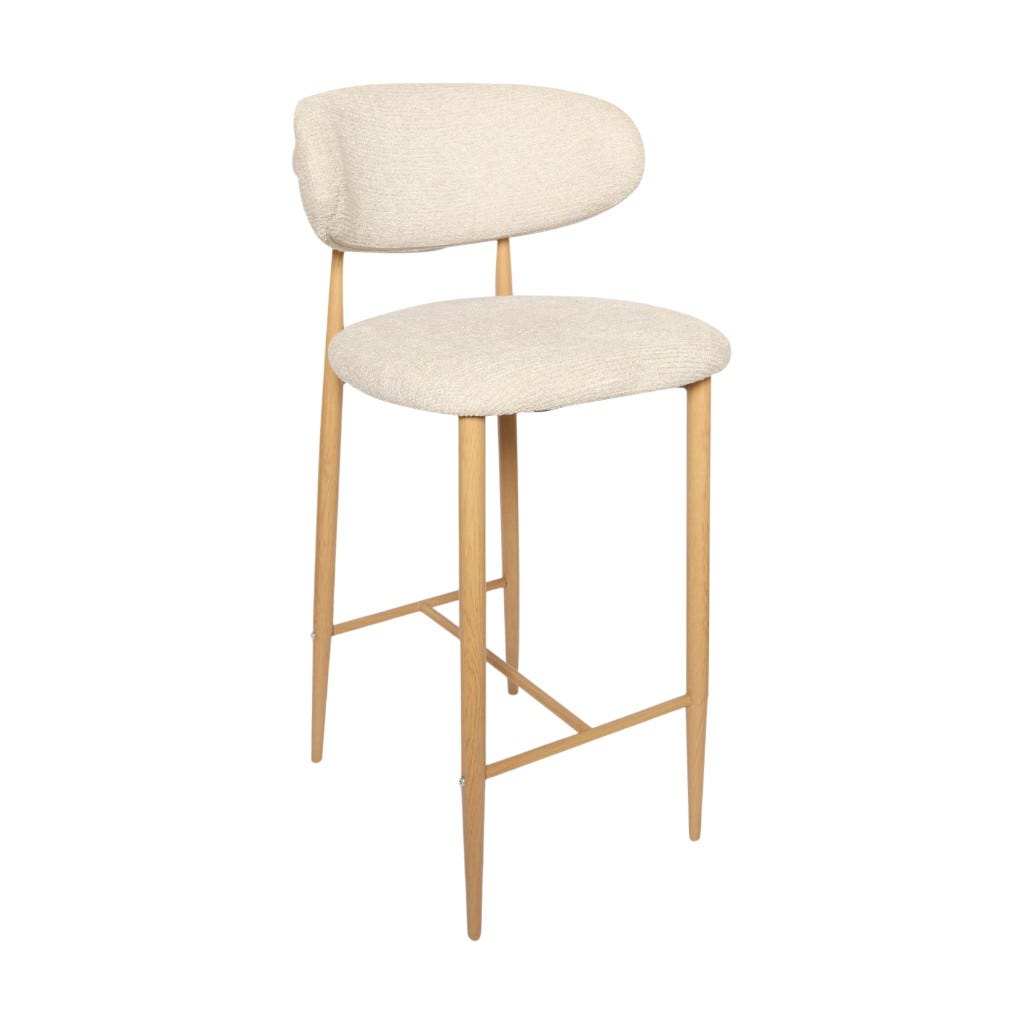 Silla De Bar Beige Camila 56X45X110Cm