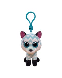 Ty Beanie Boos Atlas Lobo Aqua Con Clip