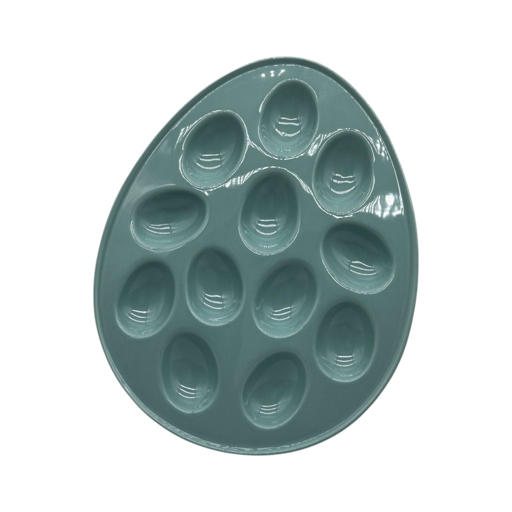 Bandeja Verde Para Huevos 30X13Cm