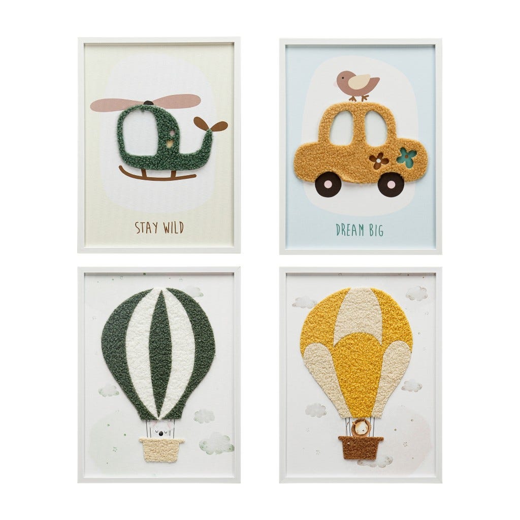 Cuadro De Transporte Animado Surtido 30X40X2Cm