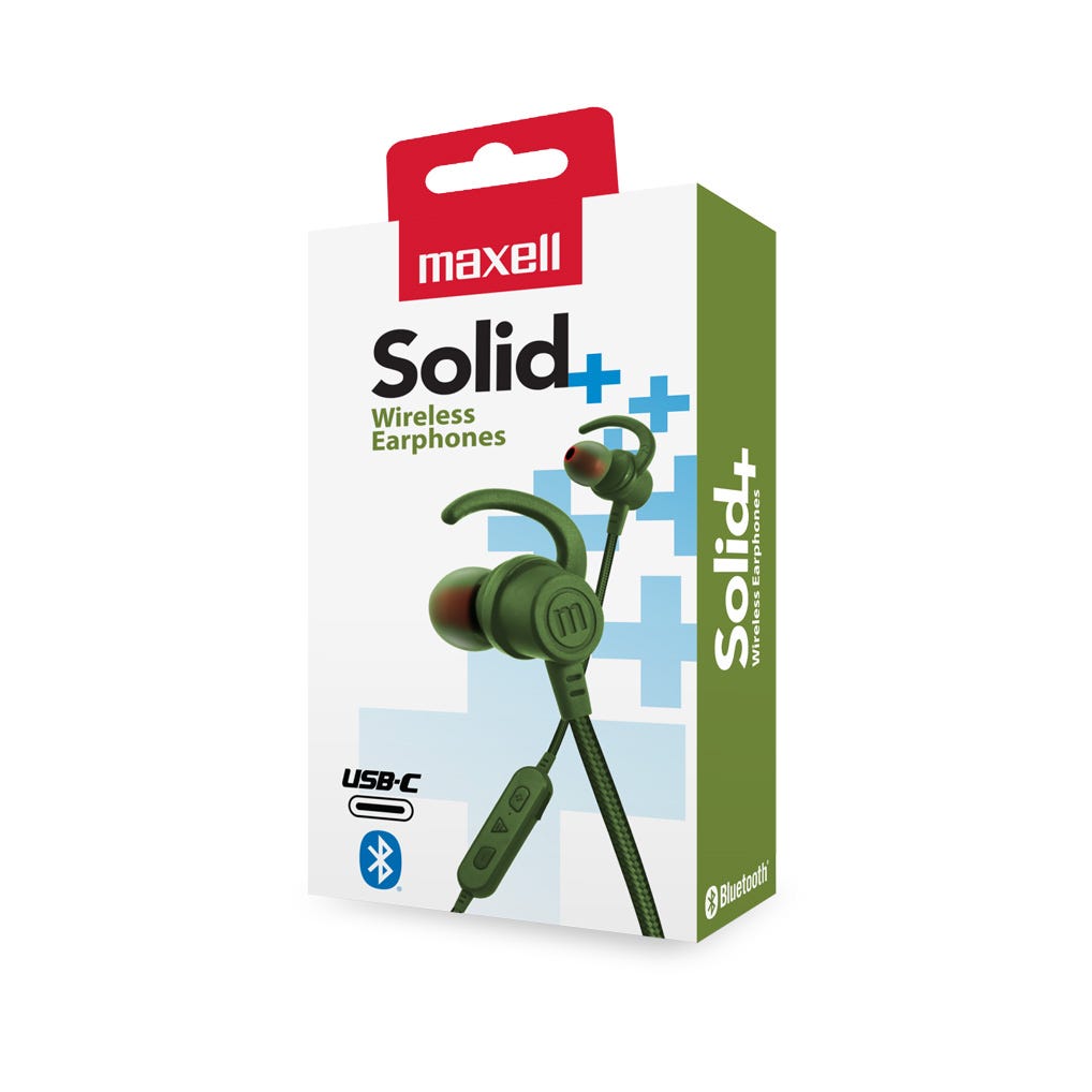 Auriculares Maxell Solid Bluetooth Verde