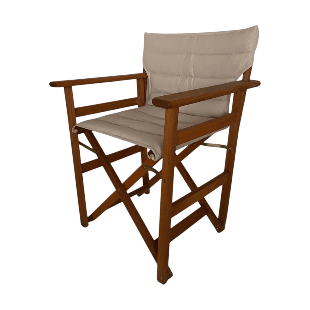 Silla De Director Beige Nolas 62X55X83Cm