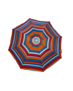 Sombrilla Puca De Franjas Con Poste Blanco 180CM