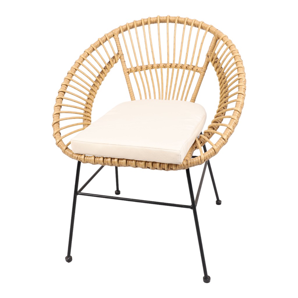 Silla de Terraza Nikka de Ratán Natural