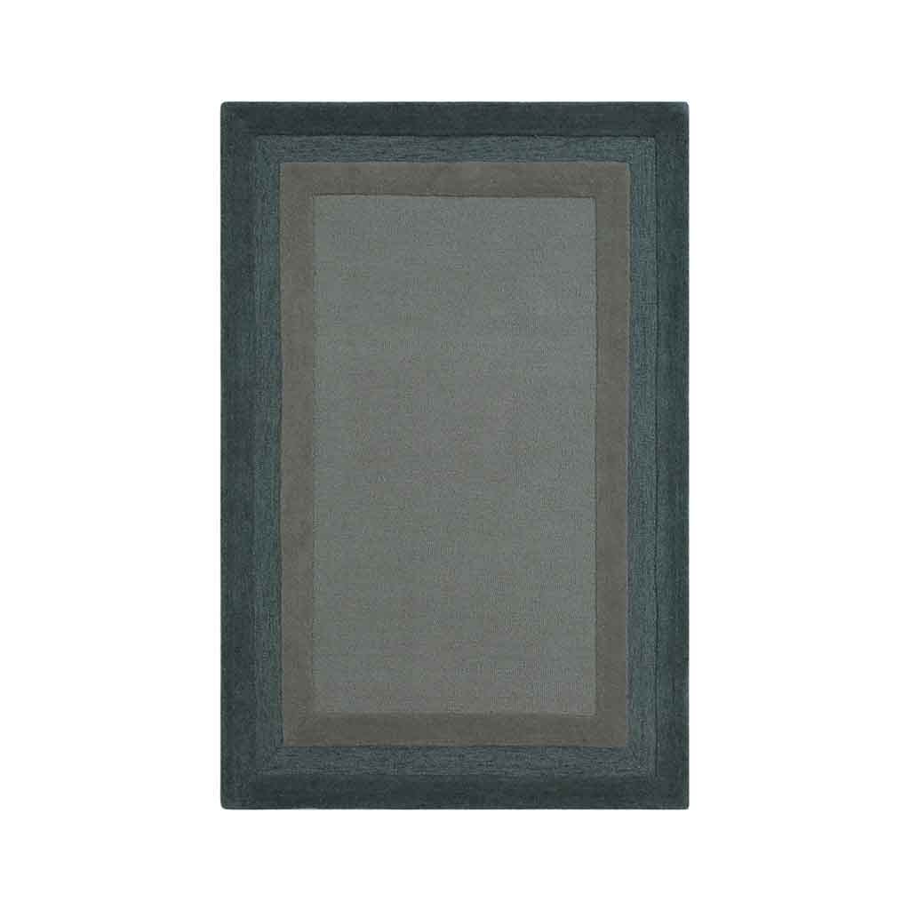 Alfombra De Lana Gris Oscuro 180x240cm